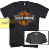 Harley Davidson Camiseta, Logo Nas Costas Bar&shield, Skull