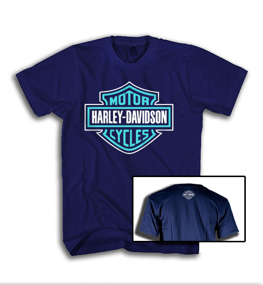 Camiseta Harley Davidson - Azul