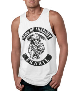 Regata Sons of Anarchy - Branca - Brasil