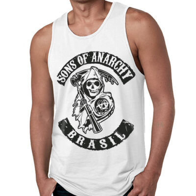 Regata Sons of Anarchy - Branca - Brasil