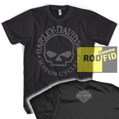Camiseta Camisa Harley Davidson Skull - Harley Caveira