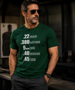 Camiseta Camisa Não Disque 190 Calibres