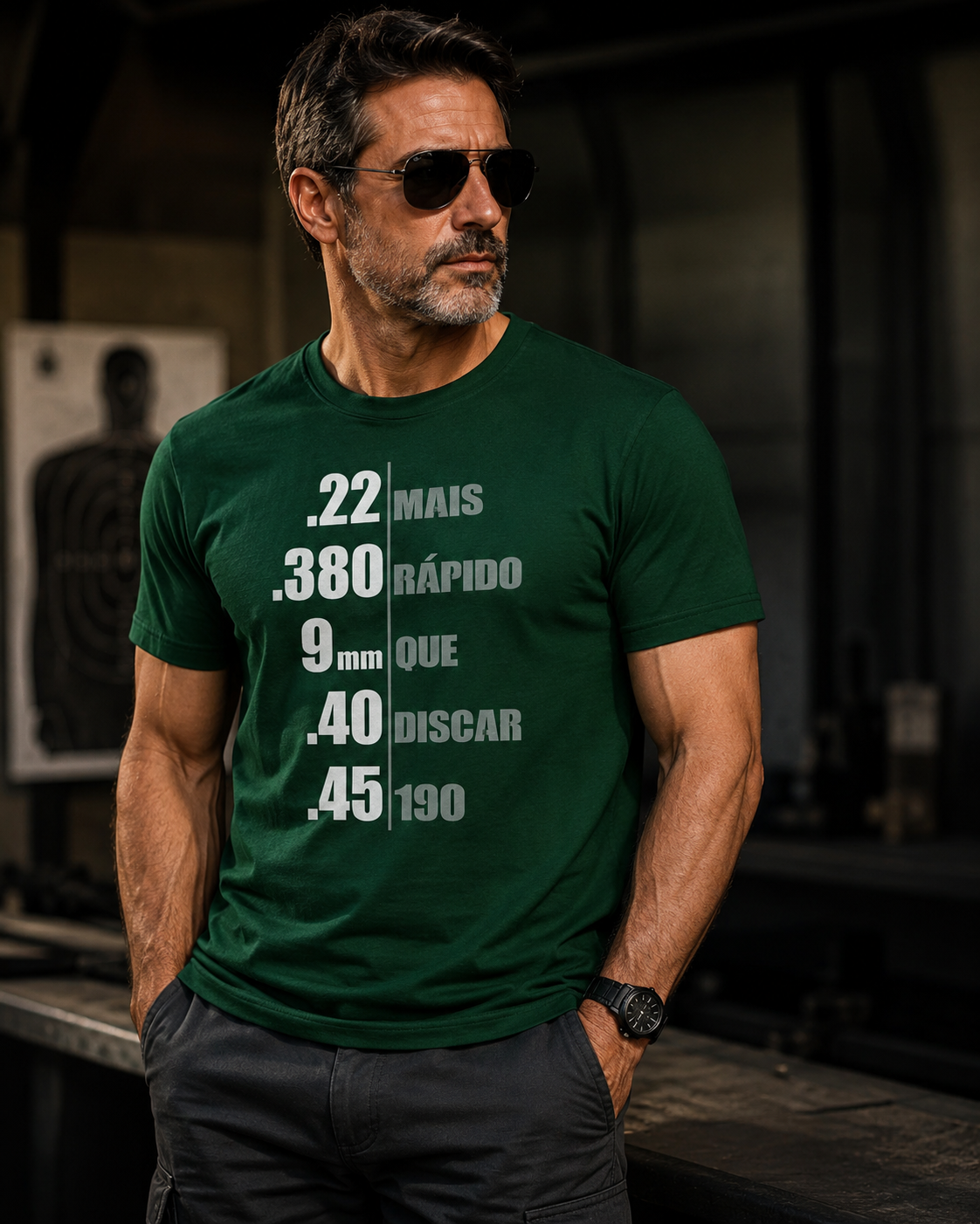 Camiseta Camisa Não Disque 190 Calibres