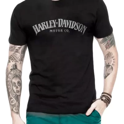Camiseta Camisa Harley Davidson Devil - Estampa Metalizada
