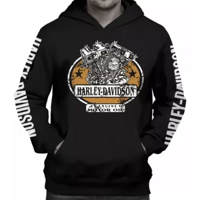 Moletom Harley Davidson Motor Oil Origen Motocycles