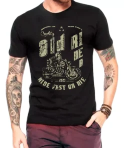 Camiseta Masculina Motorcycle Old Rider