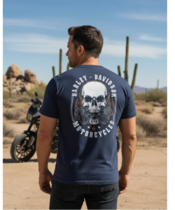 Camisa Camiseta Harley Davidson Old Skull Motorcycles