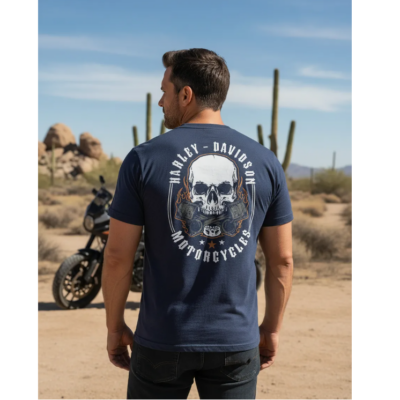 Camisa Camiseta Harley Davidson Old Skull Motorcycles