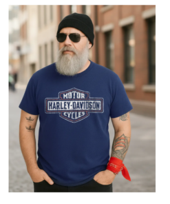 Camiseta Motorcycle Harley Davidson Trade Mark Retro