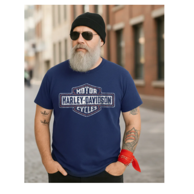 Camiseta Motorcycle Harley Davidson Trade Mark Retro