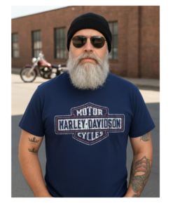 Alternative view of Camiseta Motorcycle Harley Davidson Trade Mark Retro